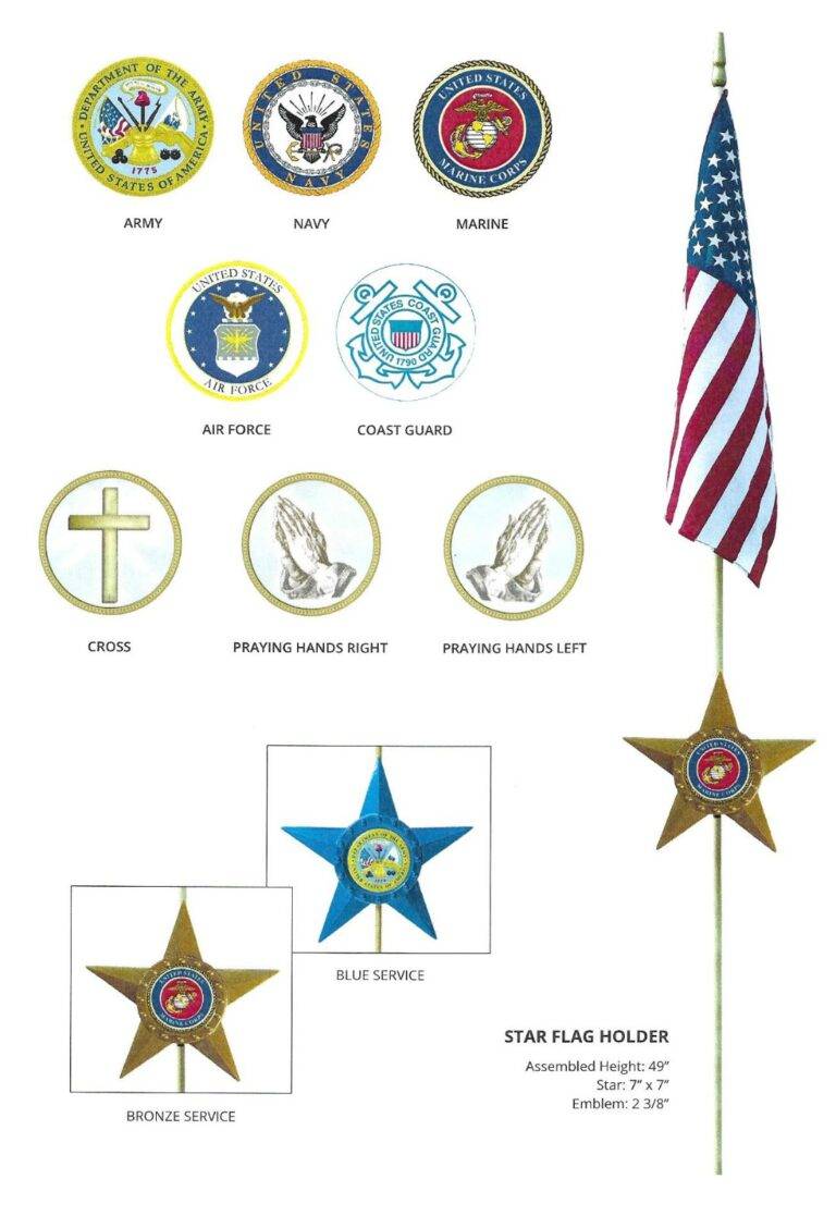 Vases / Flag Holders Unity Memorial